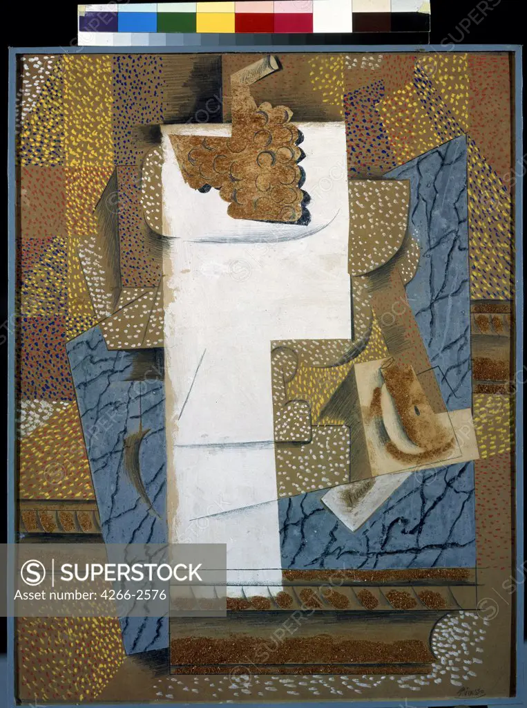Picasso, Pablo (1881-1973) State Hermitage, St. Petersburg 1914 67,6x52,2 Gouache, Tempera and sawdust on paper Cubism Spain 