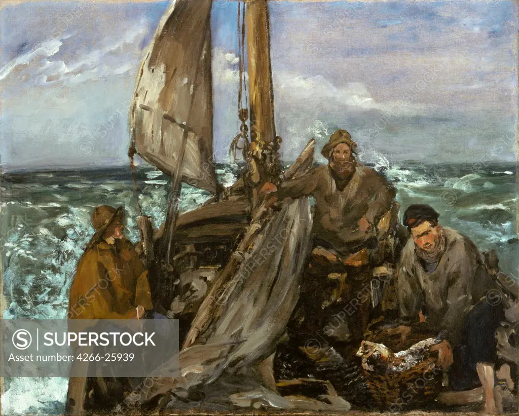 The Toilers of the Sea by Manet, Edouard (1832-1883) Museum of Fine Arts, Houston 1873 Oil on canvas 63,5x79,3 France Impressionism Genre,Mythology, Allegory and Literature Painting
