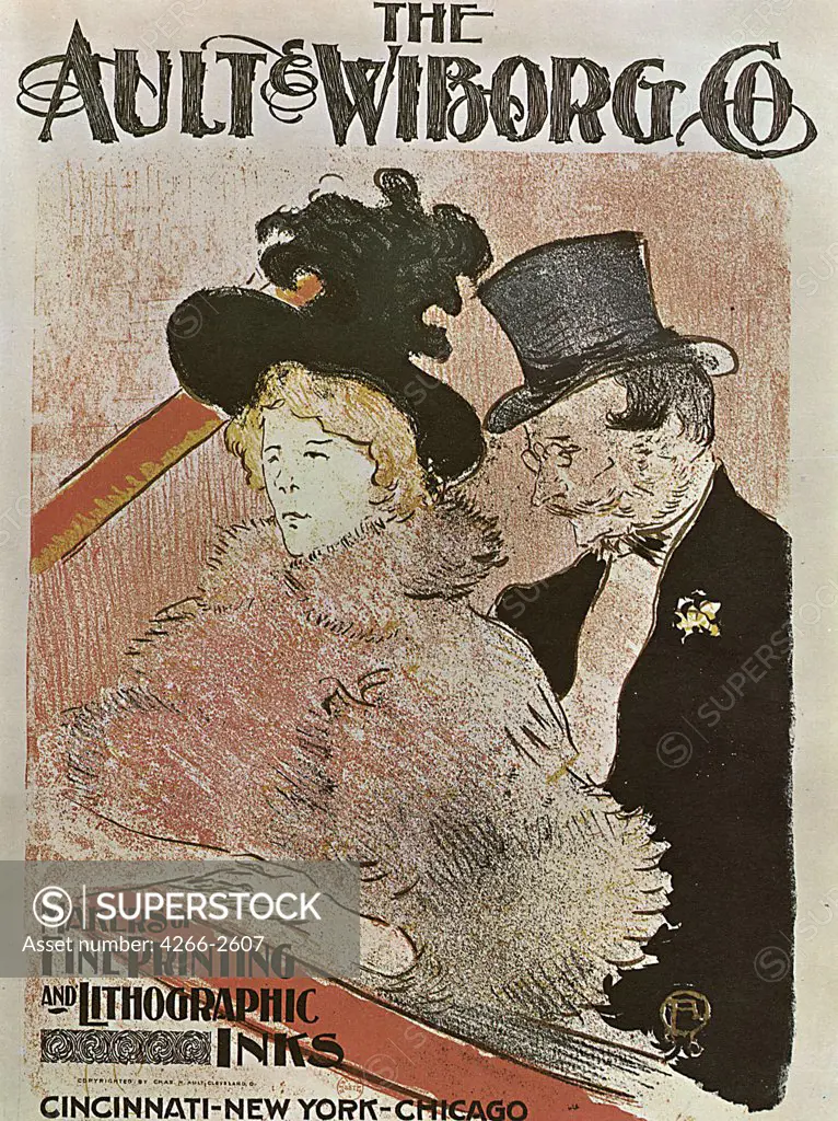 Poster by Henri de Toulouse-Lautrec, colour lithograph, 1896, 1864-1901, Russia, Moscow, State A. Pushkin Museum of Fine Arts, 35x27