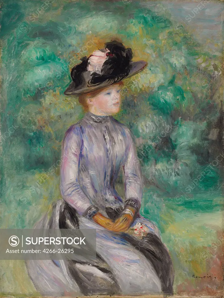 Adrienne by Renoir, Pierre Auguste (1841-1919)  Private Collection  ca 1878  France  Oil on canvas  Painting  Portrait