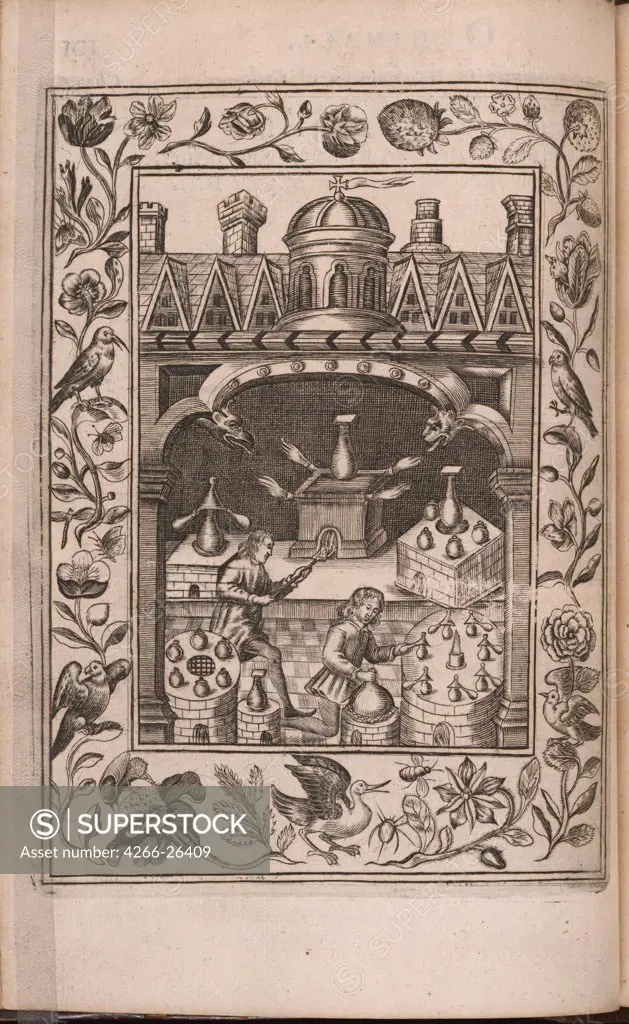 Theatrum chemicum Britannicum by Vaughan, Robert (c. 1600-before 1663)  Private Collection  1652  Great Britain  Etching  Graphic arts  Mythology, Allegory and Literature,History