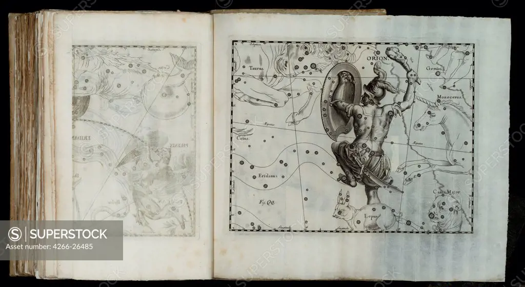 Prodromus astronomiae by Hevelius, Johannes (1611-1687)  Biblioteca Centrale Nazionale, Florence  1690  Germany  Etching  Graphic arts  Mythology, Allegory and Literature,History