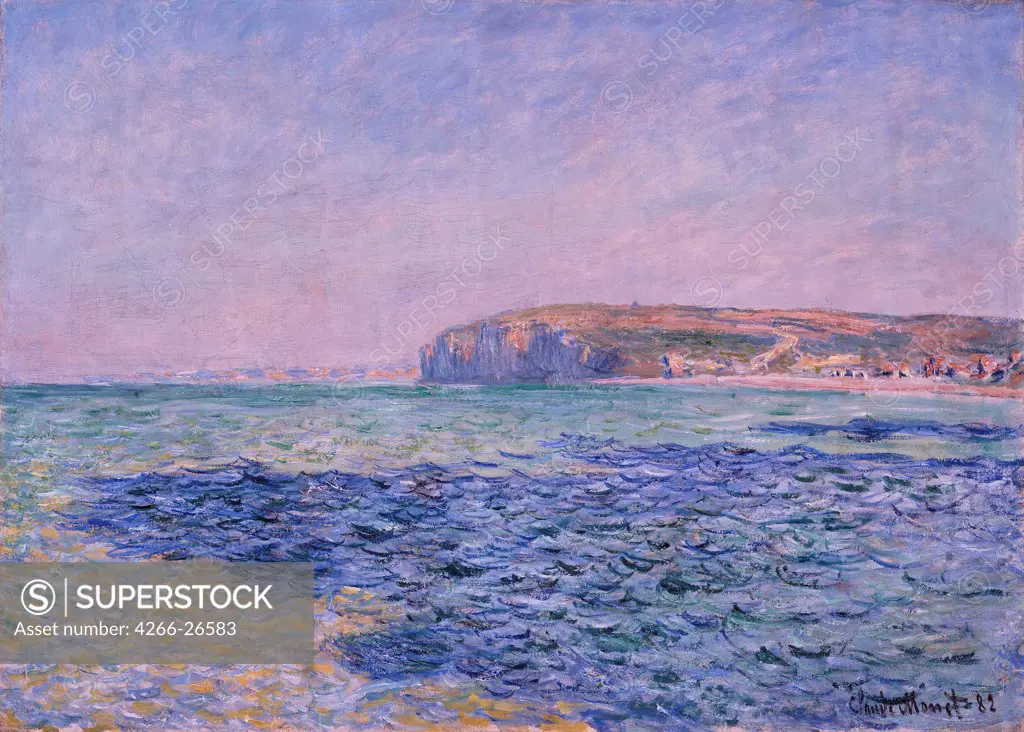 Shadows on the Sea. The Cliffs at Pourville by Monet, Claude (1840-1926)  Ny Carlsberg Glyptotek  1882  France  Oil on canvas  Painting  Landscape