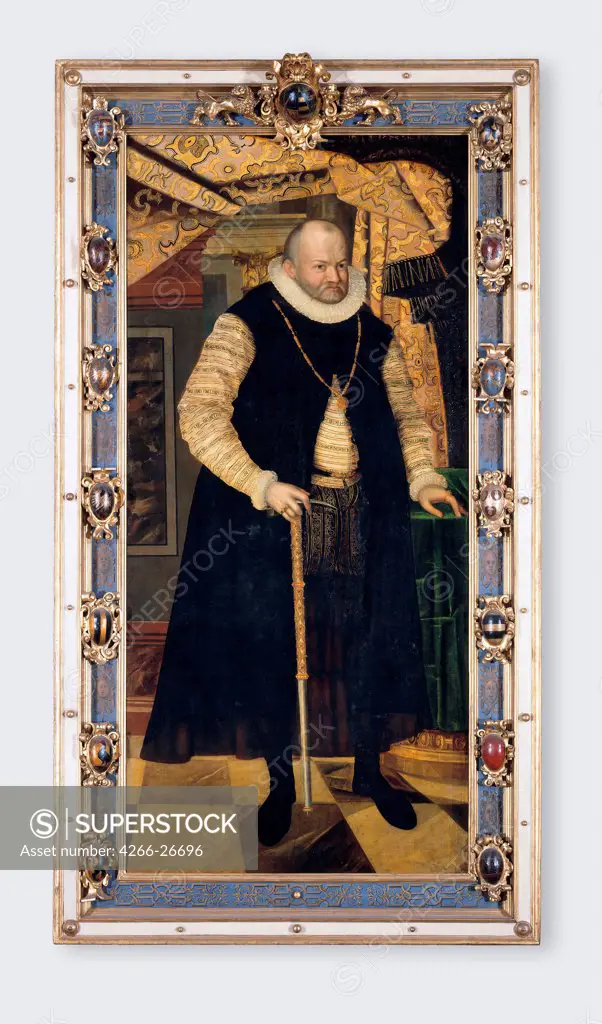 Elector August of Saxony (1526-1586) by Roder (Rheder), Cyriacus (ca. 1560-1598)  Dresden State Art Collections  1586  Germany  Oil on canvas  Painting  Portrait