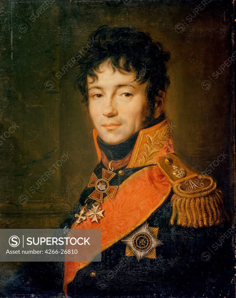 Portrait of Count Evgraf Fedotovich Komarovsky (1769-1843) by Vogel von Vogelstein, Carl Christian (1788-1868)  State Russian Museum, St. Petersburg  Germany  Oil on canvas  Painting  Portrait
