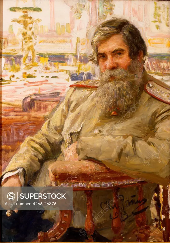 Portrait of the neurophysiologist and psychiatrist Vladimir Bekhterev (1857-1927) by Repin, Ilya Yefimovich (1844-1930)  State Russian Museum, St. Petersburg  1913  Russia  Oil on canvas  Painting  Portrait