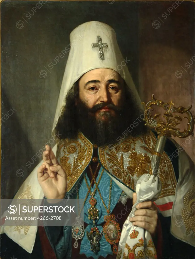 Portrait of orthodox church priest by Vladimir Lukich Borovikovsky, oil on canvas, 1811, 1757-1825, Russia, Moscow, State Tretyakov Gallery, 94, 5x73, 6