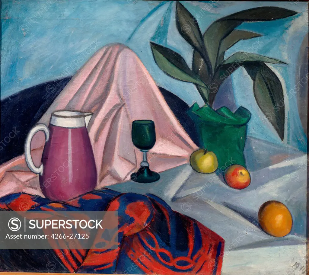 Still Life by Falk, Robert Raphailovich (1886-1958)  State Museum of History and Art, Serpukhov  1910  Russia  Oil on canvas  Painting  Still Life