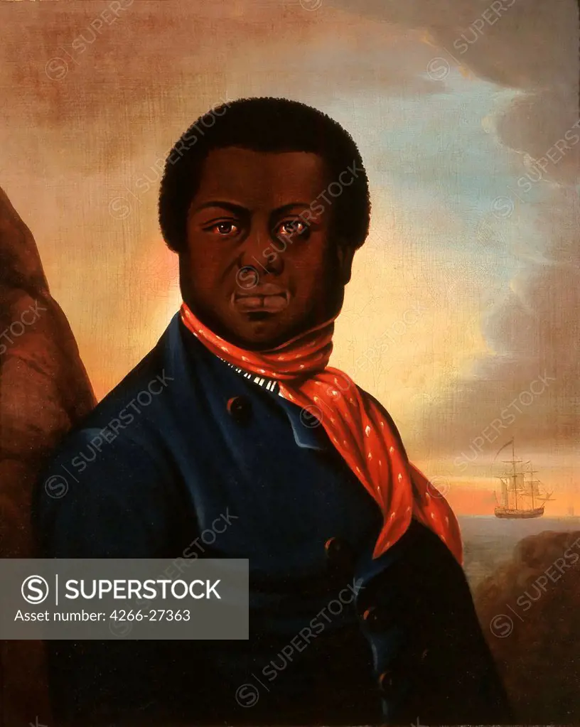 Portrait of a Black Sailor (Paul Cuffe) by Anonymous   / Los Angeles County Museum of Art / Romanticism / c. 1880 / The United States / Oil on canvas / Portrait / 64,1x52