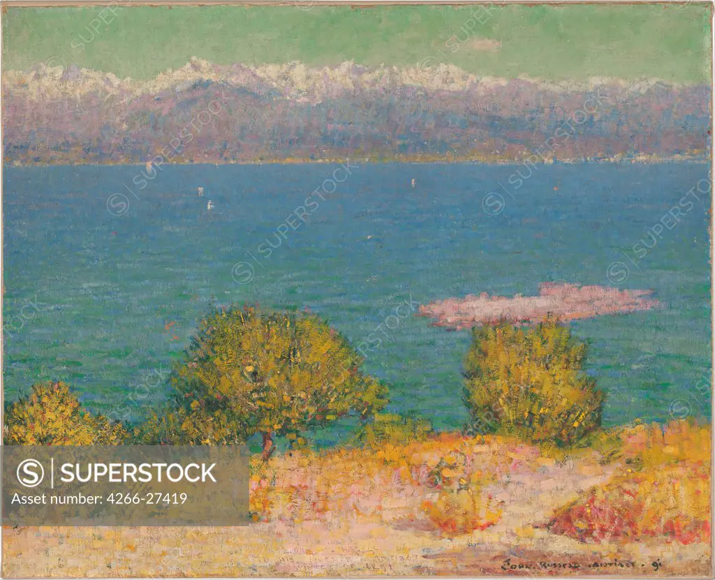 The Bay of Nice by Russell, John Peter (1858-1930) / National Gallery of Australia, Canberra / Postimpressionism / 1891 / Australia / Oil on canvas / Landscape / 81x100
