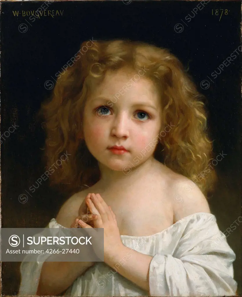 Little Girl by Bouguereau, William-Adolphe (1825-1905) / National Museum of Western Art, Tokyo / Neoclassicism / 1878 / France / Oil on canvas / Genre / 45,5x38