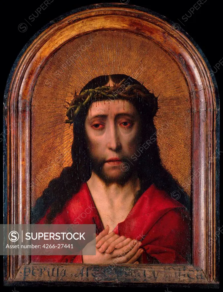 Christ Crowned with Thorns by Bouts, Dirk, (Workshop)   / National Museum of Western Art, Tokyo / Early Netherlandish Art /  / The Netherlands / Oil on wood / Bible / 44x30,5