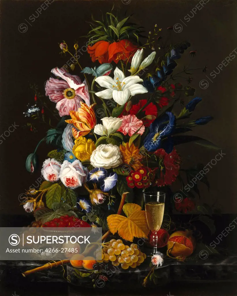 Victorian Bouquet by Roesen, Severin (1816-after 1872) / Museum of Fine Arts, Houston / Academic art / c. 1850 / The United States / Oil on canvas / Still Life / 91x73