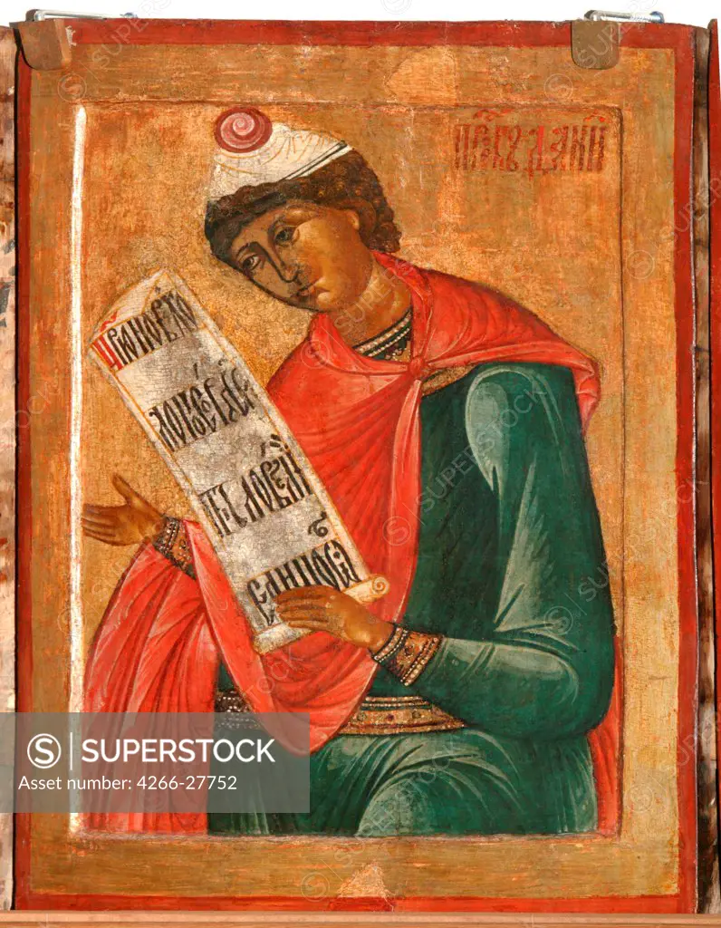 The Prophet Daniel by Fomin, Terenty (active 1646Ð1670) / State Open-air Museum Kirillo-Belozersky Monastery / Russian icon painting / 1645 / Russia, Northern School / Tempera on panel / Bible /
