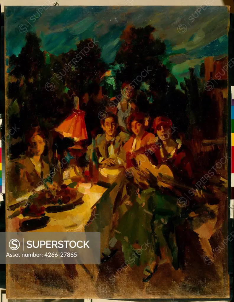 Southern Night by Korovin, Konstantin Alexeyevich (1861-1939) / State Museum of Theatre and Music Art, St. Petersburg / Realism /  / Russia / Oil on canvas / Genre /