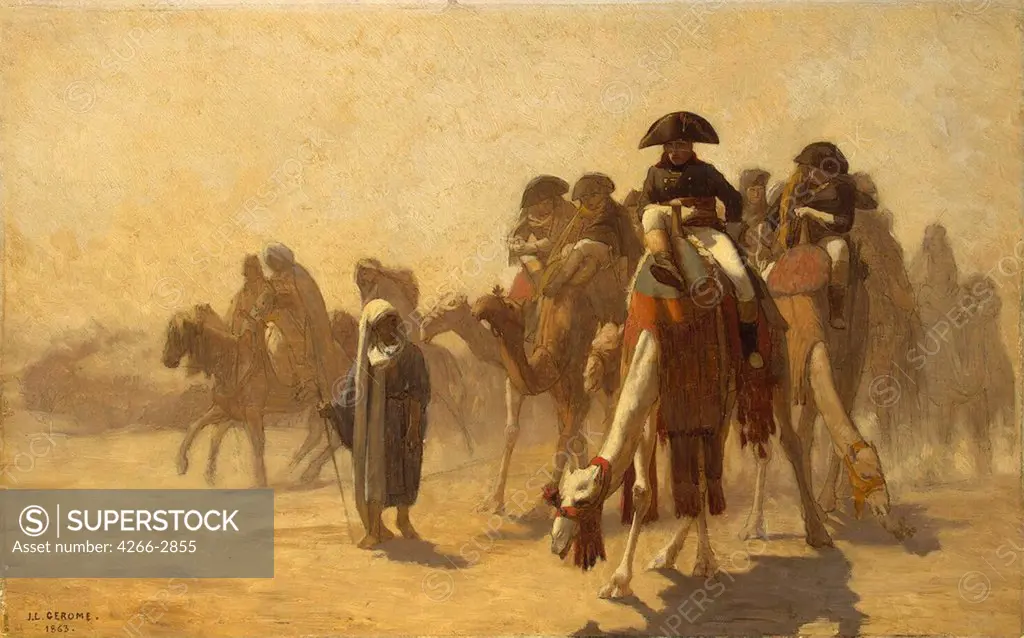 Napoleon Bonaparte in Egypt by Jean-Leon Gerome, oil on canvas, 1863, 1824-1904, Russia, St Petersburg, State Hermitage