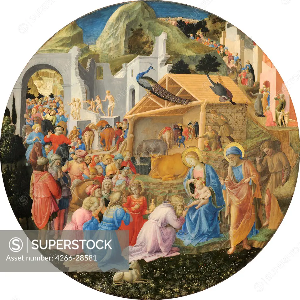 The Adoration of the Magi by Angelico, Fra Giovanni, da Fiesole (ca. 1400-1455) / National Gallery of Art, Washington / ca 1440-1460 / Italy, Florentine School / Tempera on panel / Bible / D 137,3