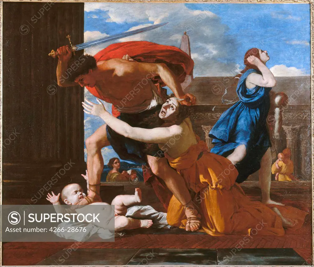 The Massacre of the Innocents by Poussin, Nicolas (1594-1665) / Musee Conde, Chantilly / ca. 1628-1629 / France / Oil on canvas / Bible / 118x179