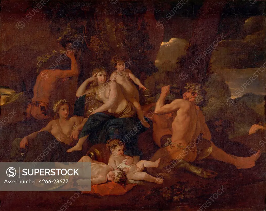 The Infancy of Bacchus by Poussin, Nicolas (1594-1665) / Musee Conde, Chantilly / c.1630 / France / Oil on canvas / Mythology, Allegory and Literature / 135x168
