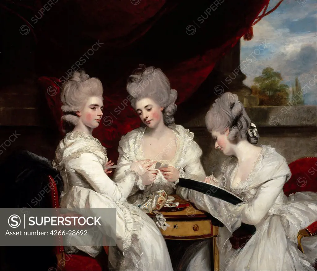 The Ladies Waldegrave by Reynolds, Sir Joshua (1732-1792) / National Gallery of Scotland, Edinburgh / 1780 / Great Britain / Oil on canvas / Portrait / 143x168,3