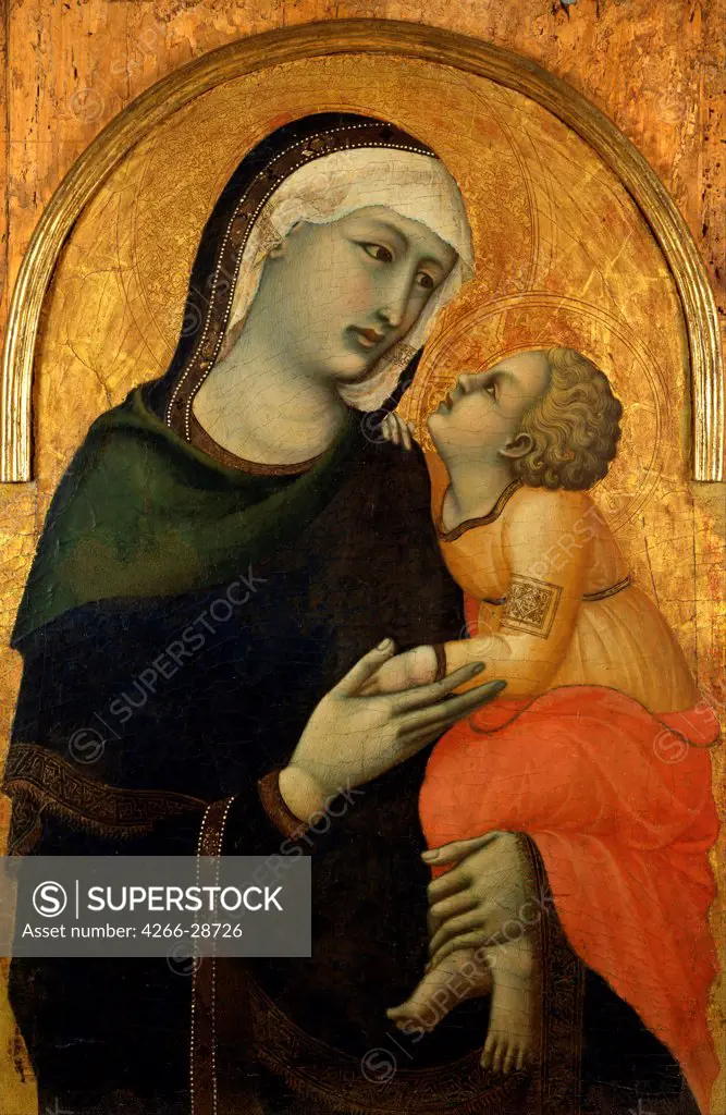 Madonna with Child by Lorenzetti, Pietro (ca 1300-ca 1348) / Museo diocesano, Pienza /Italy, School of Siena / Tempera on panel / Bible / 71x47