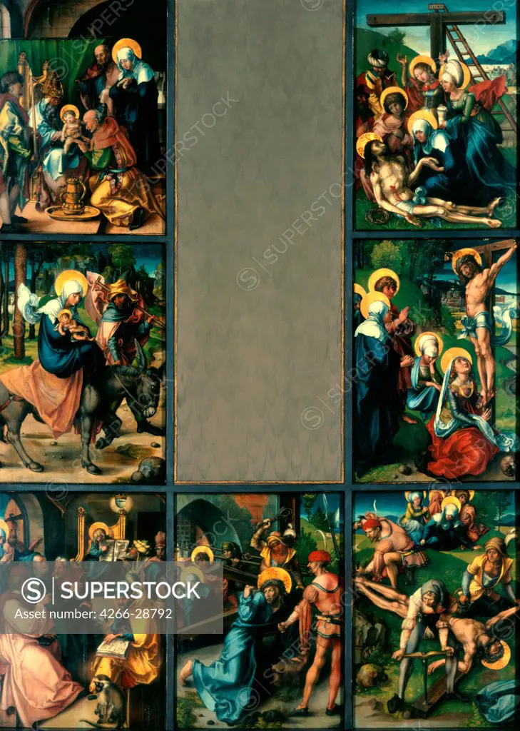The Seven Sorrows of the Virgin by Durer, Albrecht (1471-1528) / Dresden State Art Collections / 1495-1496 / Germany / Oil on wood / Bible /