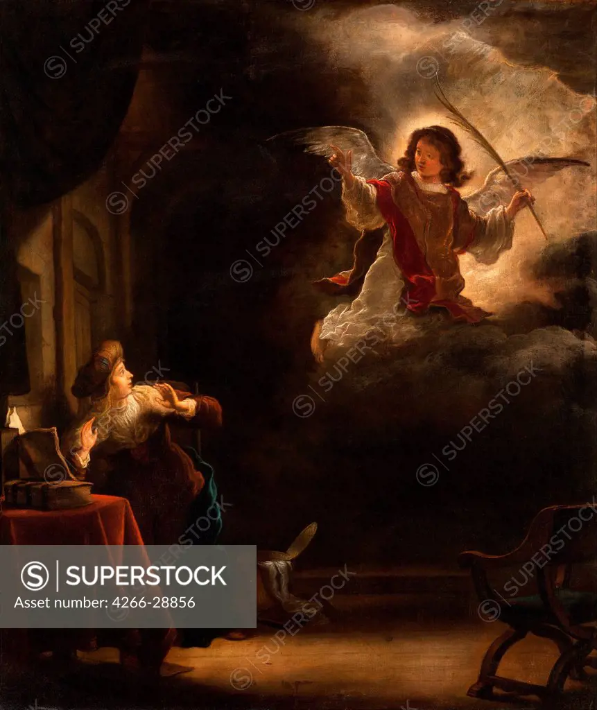 The Annunciation by Koninck, Salomon (1609-1656) / Hallwylska Museet, Stockholm / 1655 / Holland / Oil on canvas / Bible / 72,5x61,5