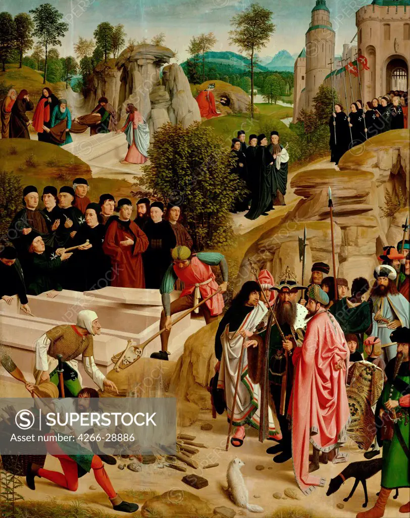 Legend of the Relics of St. John the Baptist by Geertgen tot Sint, Jans (ca. 1460-ca. 1490) / Art History Museum, Vienne / c. 1490 / The Netherlands / Oil on wood / Bible / 172x139