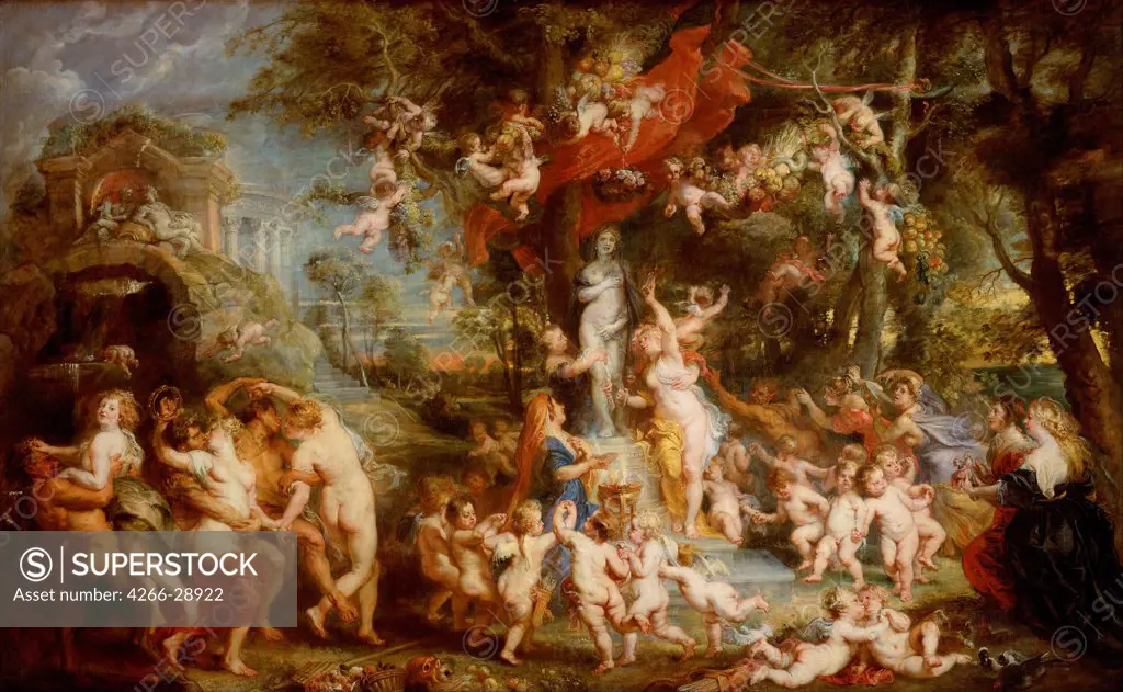 The Feast of Venus (The festival of Venus Verticordia) by Rubens, Pieter Paul (1577-1640) / Art History Museum, Vienne / 1636-1637 / Flanders / Oil on canvas / Mythology, Allegory and Literature / 217x350