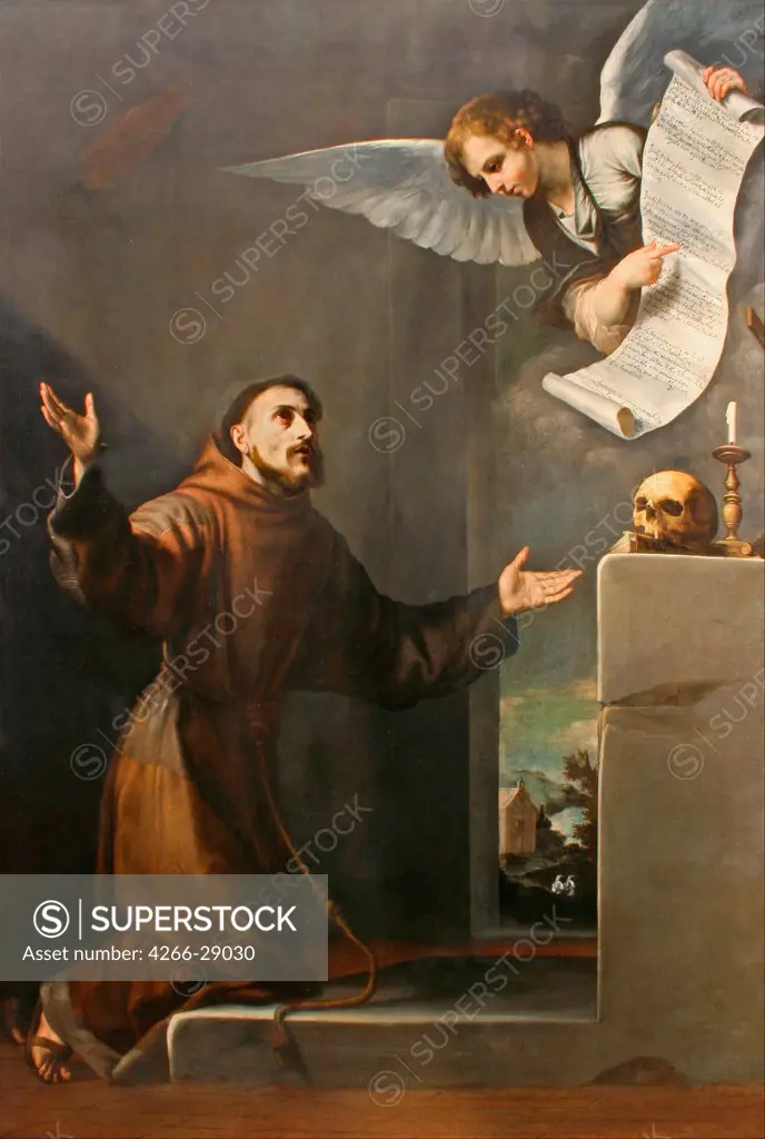 Saint Francis receives the Stigmata by Ribera, Jose, de (1591-1652) / Musei di Strada Nuova, Genoa / First third of 17th cen. / Spain / Oil on canvas / Bible / 240x178