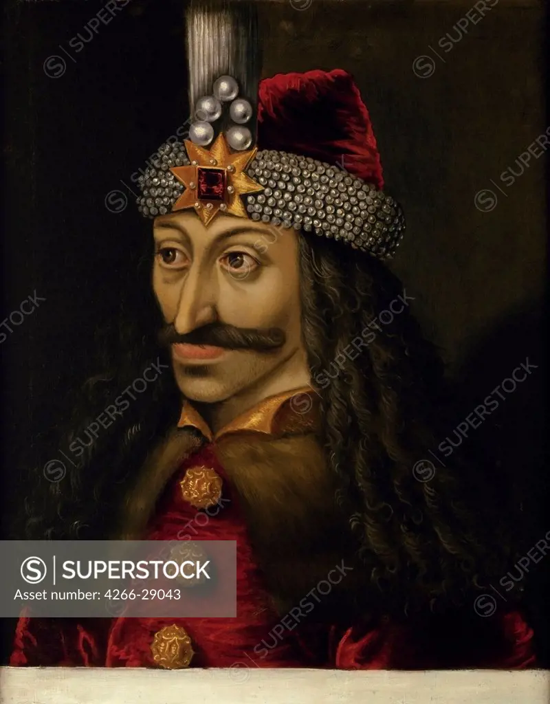 Vlad III, Prince of Wallachia (1431-1476) by German master   / Ambras Castle, Innsbruck / Second half of the16th cen. / Germany / Oil on canvas / Portrait / 60x50