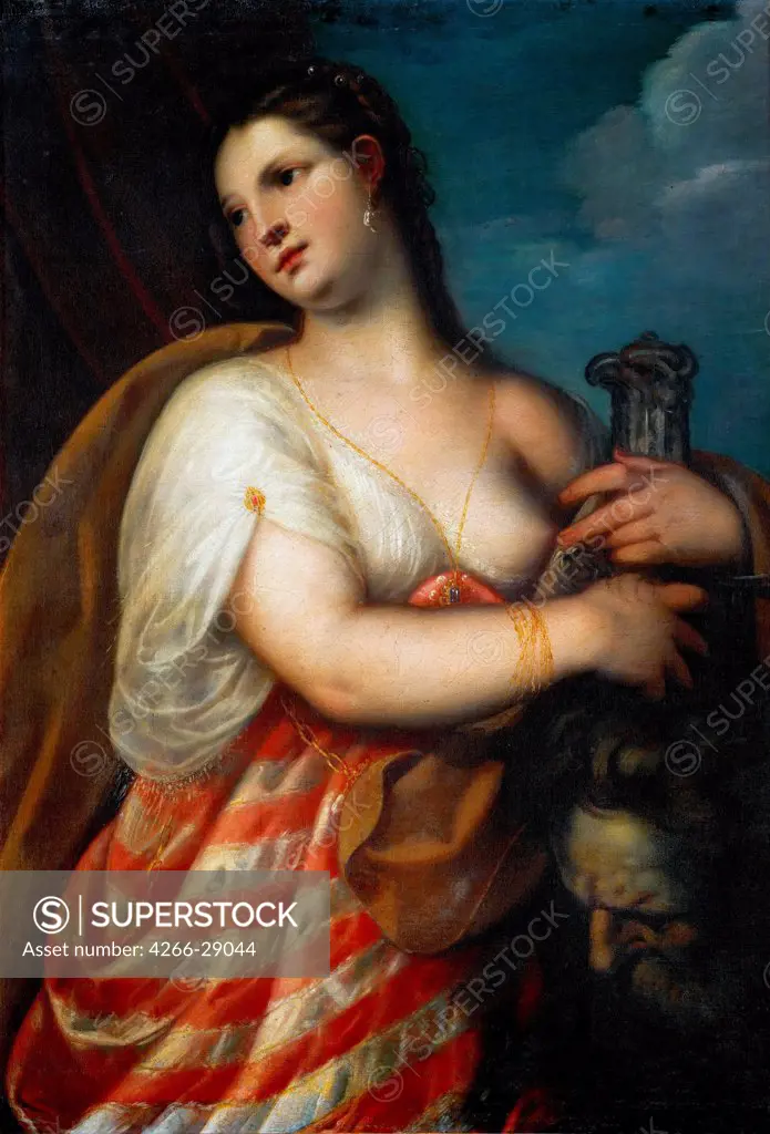 Judith with the Head of Holofernes by Padovanino (1588-1649) / Art History Museum, Vienne / before 1636 / Italy, Venetian School / Oil on canvas / Bible / 112x85