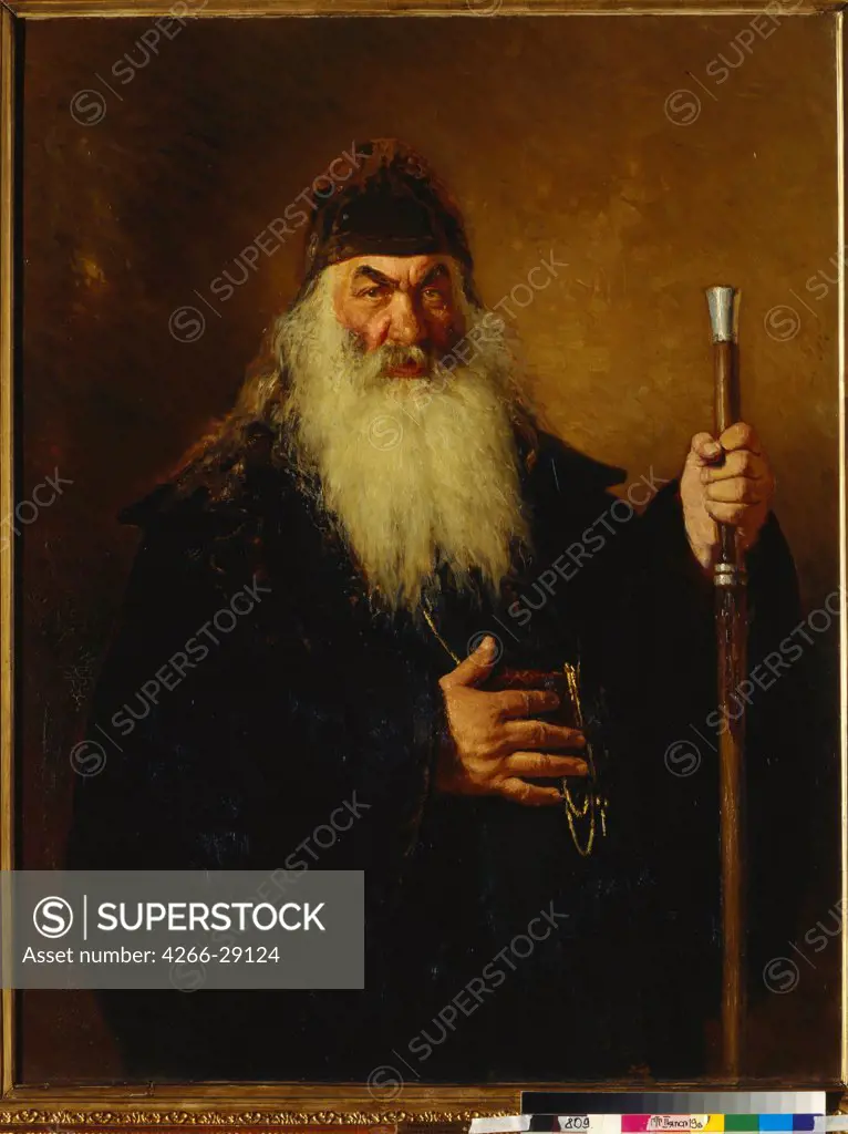 Protodeacon by Repin, Ilya Yefimovich (1844-1930) / State Tretyakov Gallery, Moscow / 1877 / Russia / Oil on canvas / Portrait,Genre / 124x96
