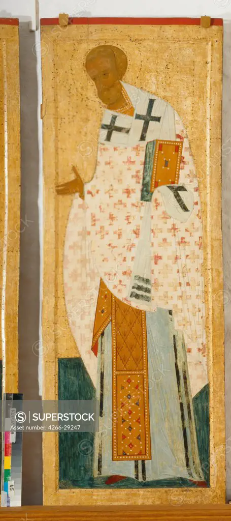 Saint Nicholas by Dionysius (ca. 1450-before 1508) / State Open-air Museum Kirillo-Belozersky Monastery / ca 1502 / Russia / Tempera on panel / Bible /