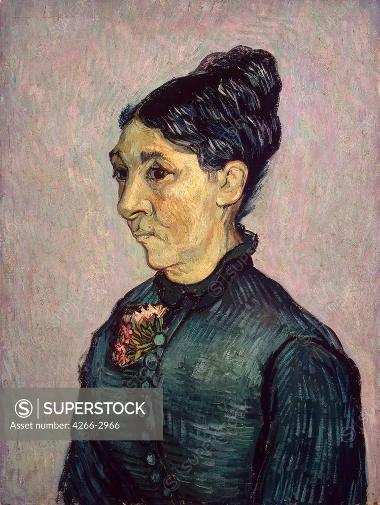 Woman by Vincent van Gogh, Oil on canvas, 1889, 1853-1890, Russia, St. Petersburg, State Hermitage, 63, 7x48