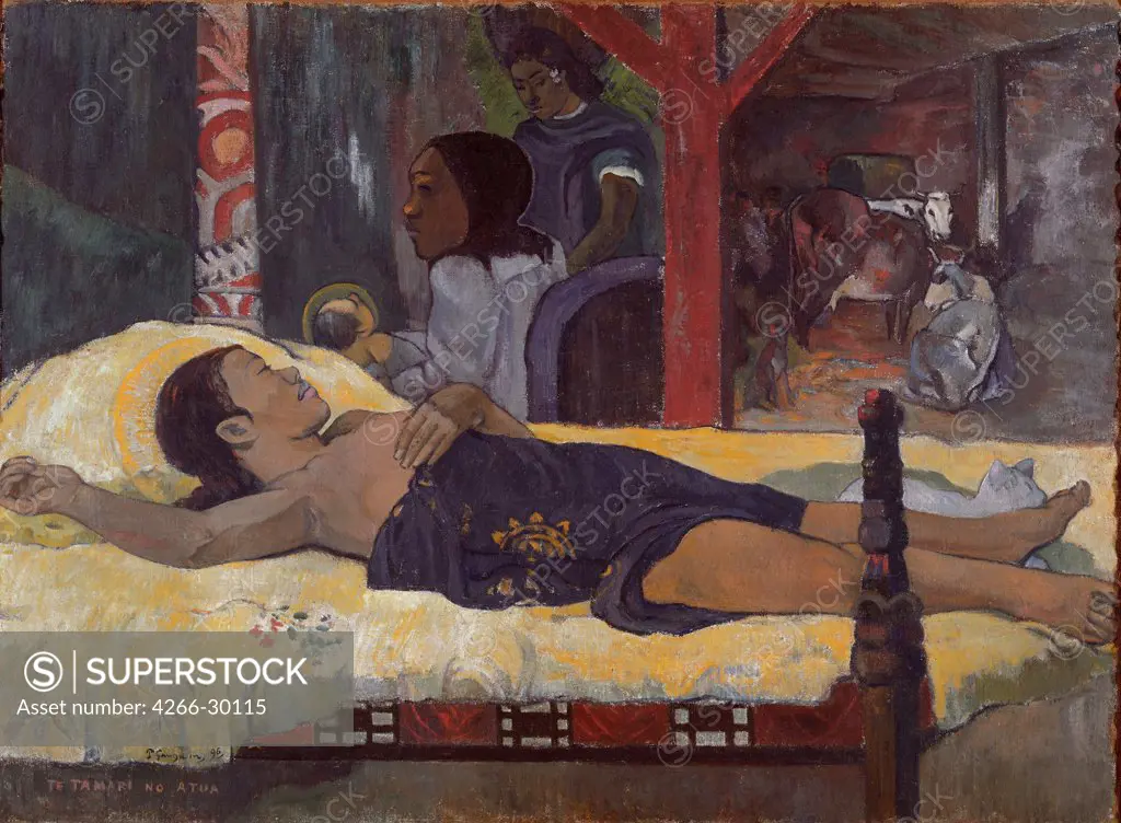 Son of God (Te Tamari no Atua) by Gauguin, Paul Eugene Henri (1848-1903) / Neue Pinakothek, Munich / 1896 / France / Oil on canvas / Bible / 96x128