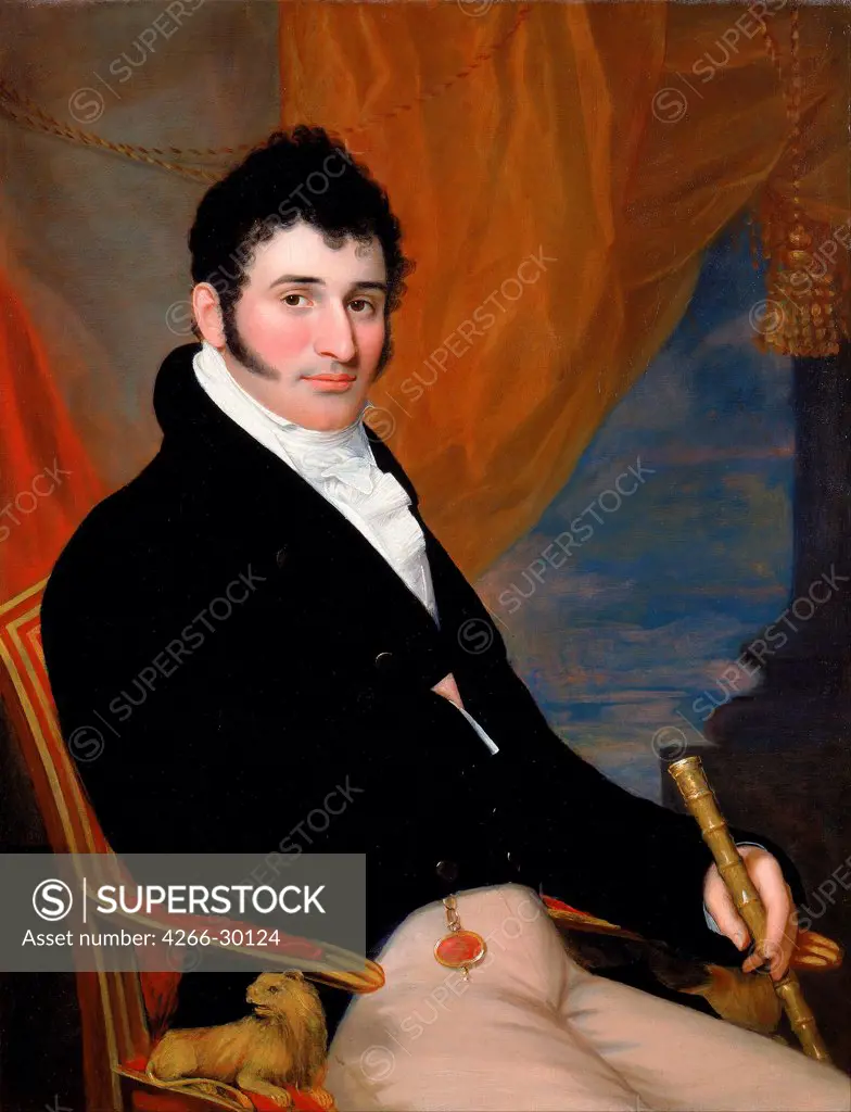 Portrait of Solomon Isaacs by Jarvis, John Wesley (1780-1840) / Jewish Museum, New York / ca 1813 / The United States / Oil on canvas / Portrait / 71,8x67,6