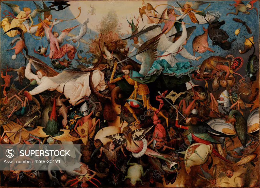 The Fall of the Rebel Angels by Bruegel (Brueghel), Pieter, the Elder (ca 1525-1569) / Musees royaux des Beaux-Arts de Belgique, Brussels / 1562 / The Netherlands / Oil on wood / Bible / 117x162