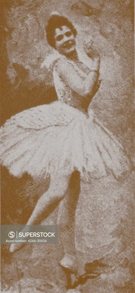 Pierina Legnani as Odette in the Ballet Swan Lake / Anonymous   / Photograph / 1895 / Russia / Bolshoi Theatre Museum / Opera, Ballet, Theatre