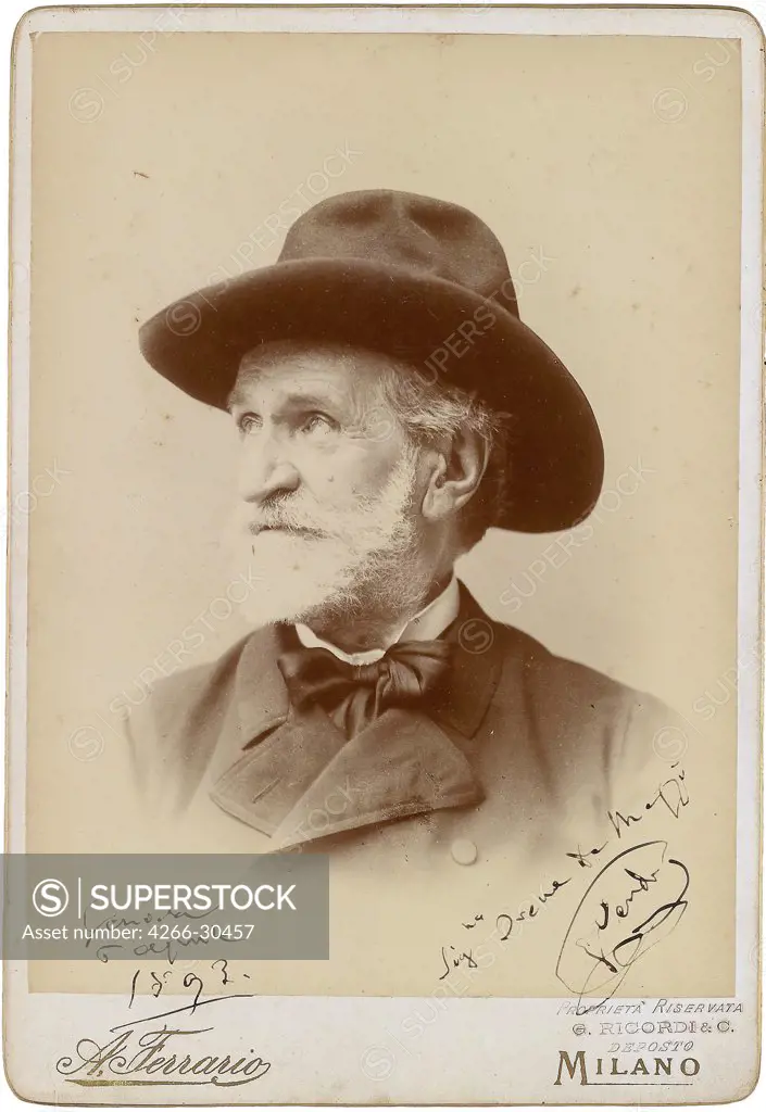 Giuseppe Verdi / Anonymous   / Photograph / 1893 / Italy / Private Collection / Portrait
