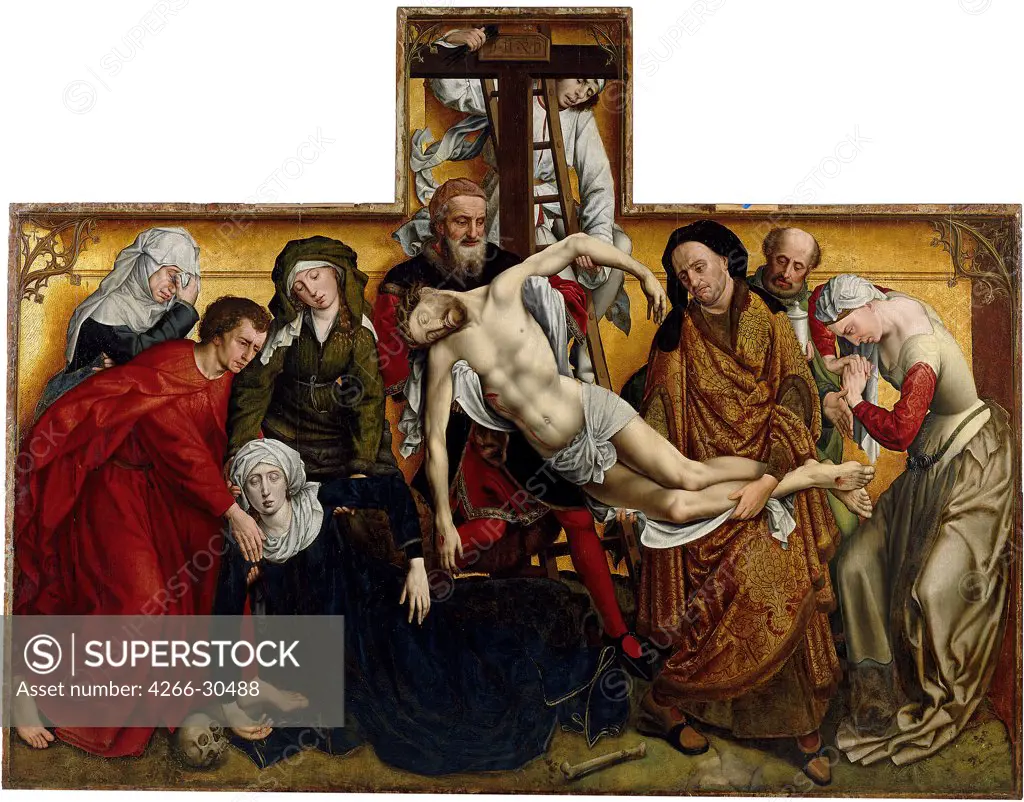 The Descent from the Cross by Weyden, Rogier, van der (ca. 1399-1464) / Museo del Prado, Madrid / ca 1435 / The Netherlands / Oil on wood / Bible / 220x262 / Early Netherlandish Art