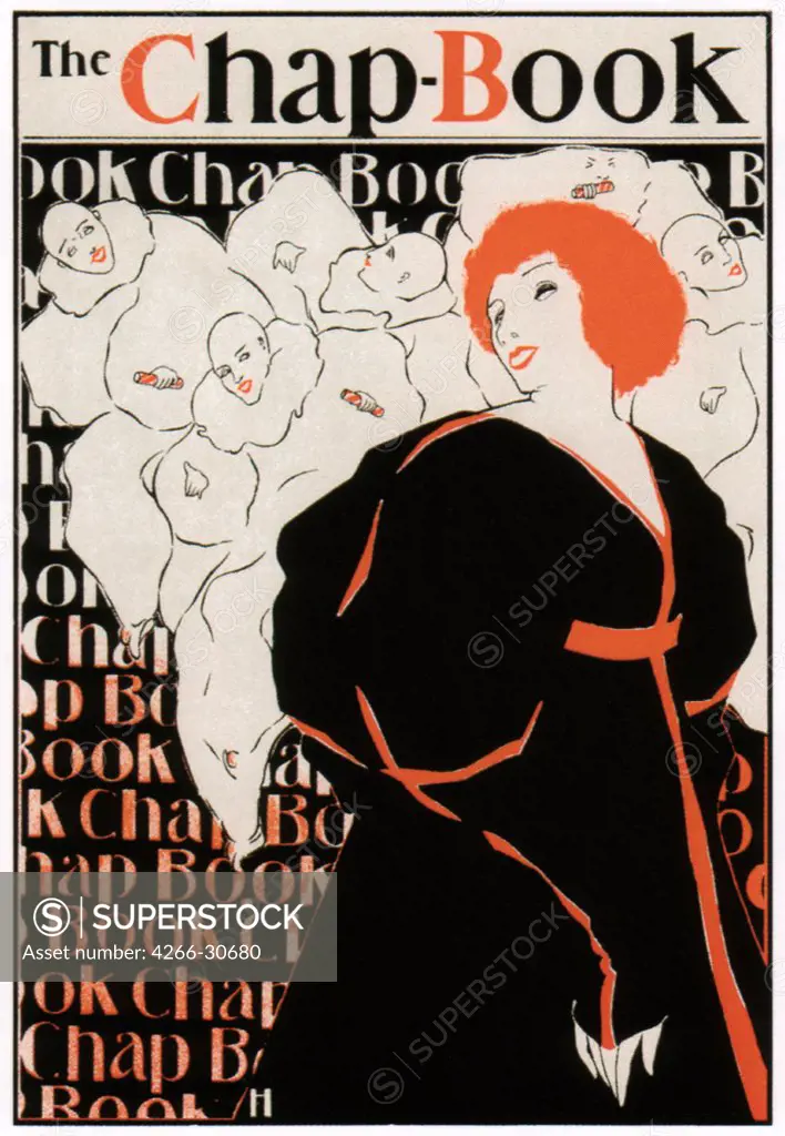 The Chap-Book by Penfield, Edward (1866-1925) / Private Collection / Between 1894 and 1898 / The United States / Colour lithograph / Poster and Graphic design / Art Nouveau