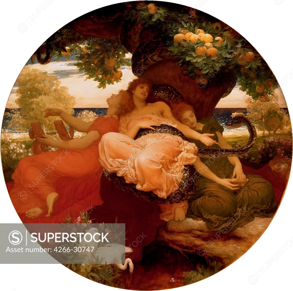 The Garden of the Hesperides by Leighton, Frederic, 1st Baron Leighton (1830-1896) / Lady Lever Art Gallery, Liverpool / ca 1892 / Great Britain / Oil on canvas / Mythology, Allegory and Literature / D 169 / Neoclassicism