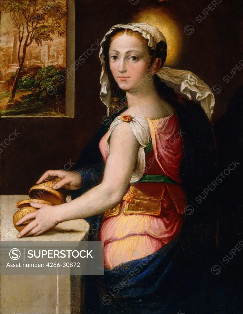 Mary Magdalene by Campi, Bernardino (1522-1591) / Art Gallery of New South Wales / Italy, School of Lombardy / Oil on canvas / Bible / 66,5x57,2 / Mannerism