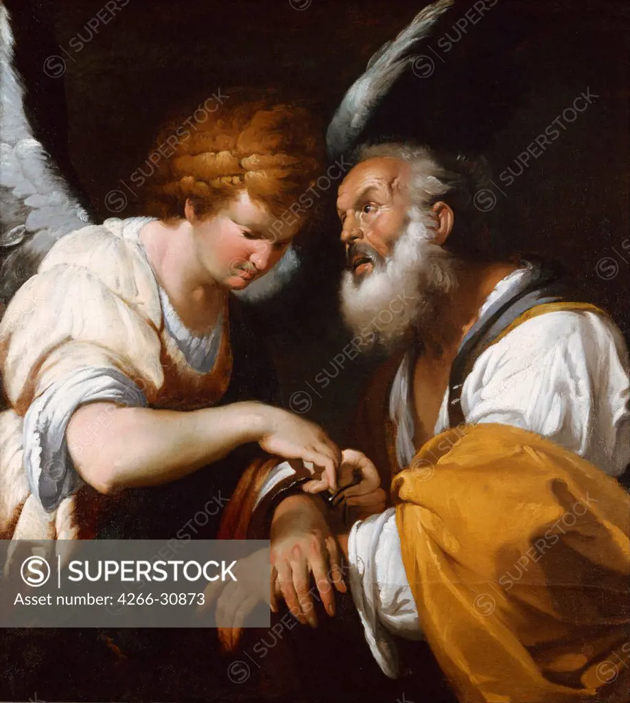 The Liberation of Saint Peter by Strozzi, Bernardo (1581-1644) / Art Gallery of New South Wales / c. 1635 / Italy, School of Genoa / Oil on canvas / Bible / 149x138 / Baroque