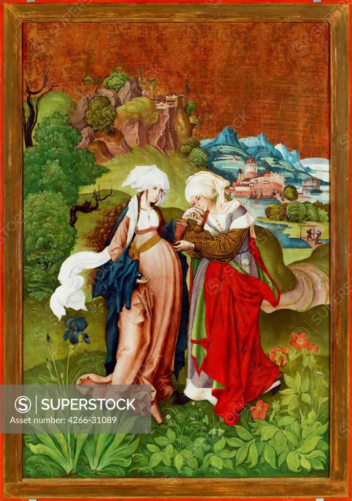 The Visitation by Master M. S. (active Early 16th cen.) / Szepmuveszeti Muzeum, Budapest / 1506 / Hungary / Tempera on panel / Bible / 140x94,5 / Renaissance