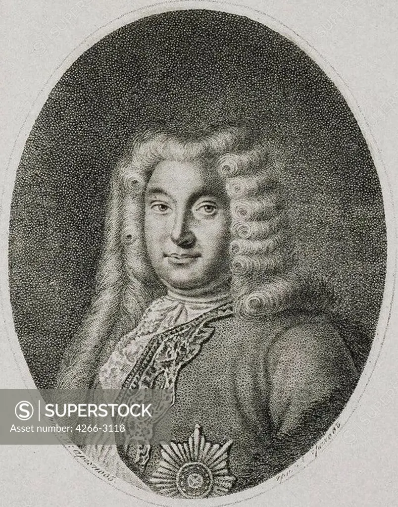 Portrait by Alexei Petrovich Grachev, copper engraving, circa 1812, circa 1780 after 1850, Russia, St. Petersburg, State Hermitage, 18, 4x13, 5