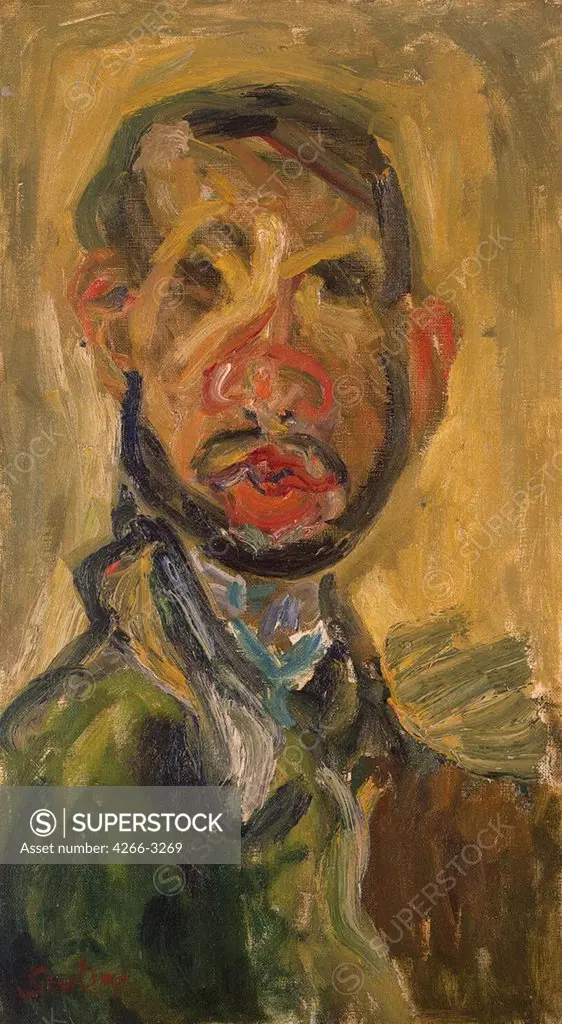 Soutine, Chaim (1893-1943) State Hermitage, St. Petersburg 1916 54x30 Oil on canvas Expressionism France 
