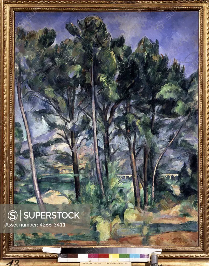 Summer landscape by Paul Cezanne, oil on canvas, 1898-1900, 1839-1906, Russia, Moscow, State A. Pushkin Museum of Fine Arts, 91x72