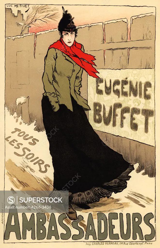 French advertising poster by Lucien Marie Francois Metivet, colour lithograph, 1890s, 1863-1932, Private Collection
